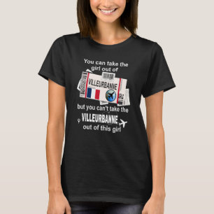 Villeurbanne Boarding Pass Villeurbanne Girl Ville T-Shirt