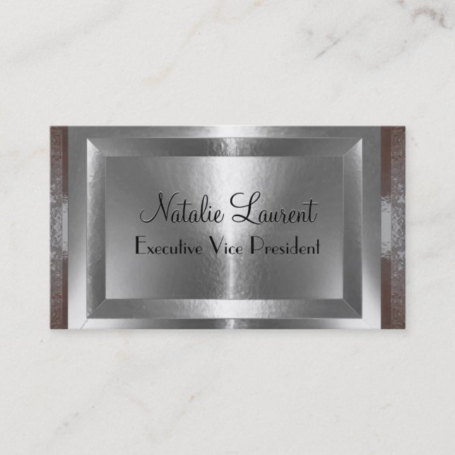 Villow Professional Modern  3.5" x 2.0" Business Card (Front)