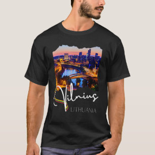 Vilnius At Night - Vilnius Lithuania 1 T-Shirt