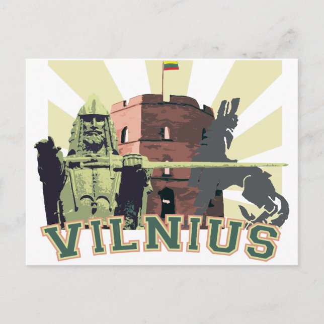 VILNIUS (capitol of Lithuania) Postcard (Front)