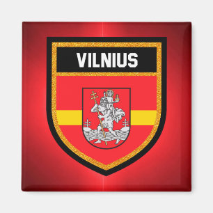 Vilnius Flag Magnet