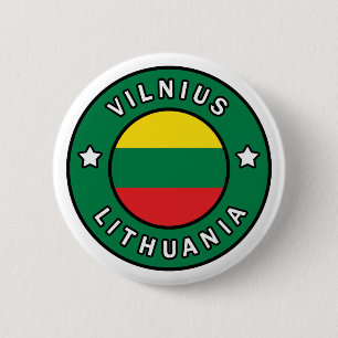 Vilnius Lithuania 6 Cm Round Badge