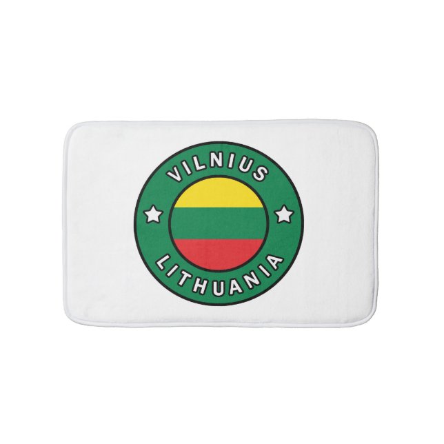 Vilnius Lithuania Bath Mat (Front)