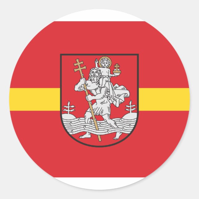 Vilnius, Lithuania Classic Round Sticker (Front)