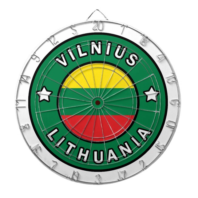 Vilnius Lithuania Dartboard (Front)