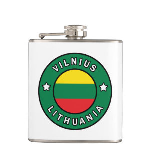 Vilnius Lithuania Hip Flask