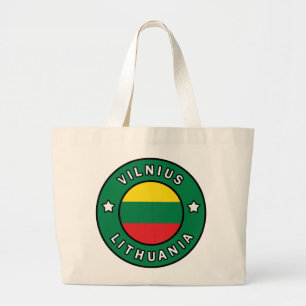 Vilnius Lithuania Large Tote Bag