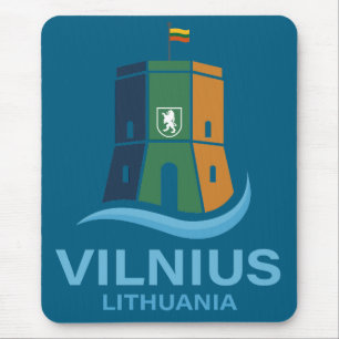 Vilnius Lithuania Mouse Mat