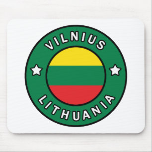 Vilnius Lithuania Mouse Mat