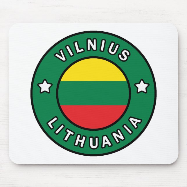 Vilnius Lithuania Mouse Mat (Front)
