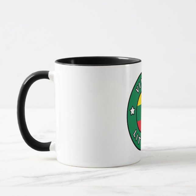 Vilnius Lithuania Mug (Left)