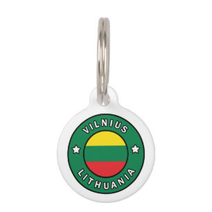 Vilnius Lithuania Pet Tag