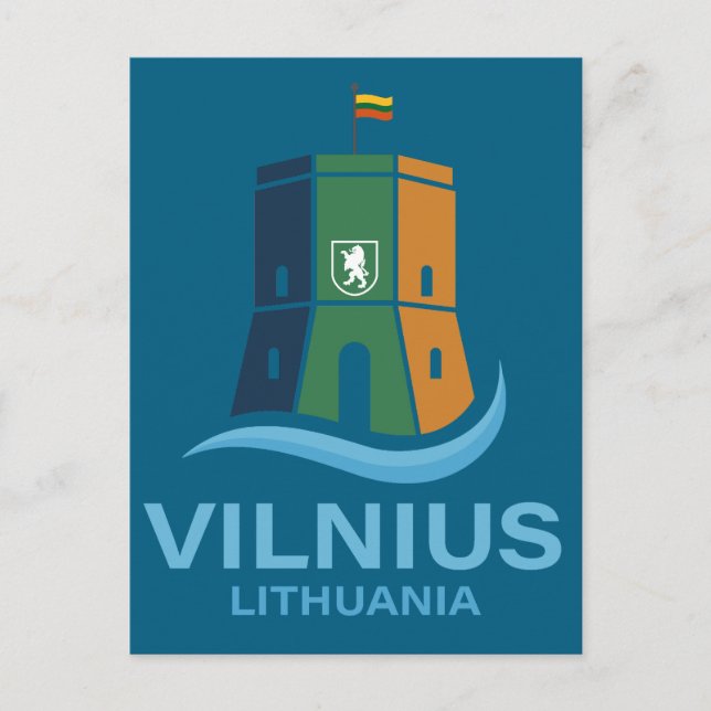 Vilnius Lithuania Postcard (Front)