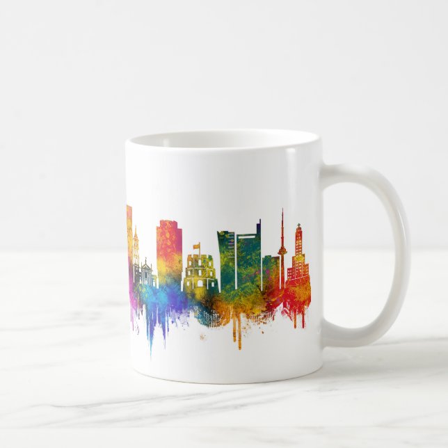 Vilnius Lithuania Skyline Coffee Mug (Right)