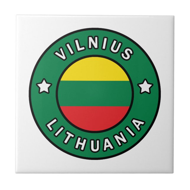 Vilnius Lithuania Tile (Front)