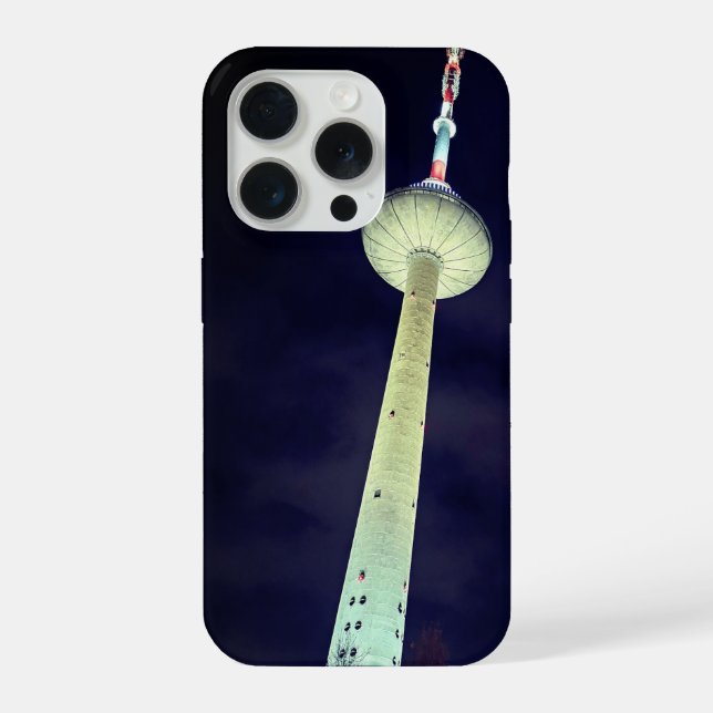 Vilnius, Lithuania TV Tower (Lithuanian Icon) iPhone Case (Back)