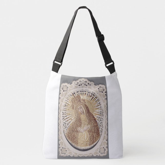 Vilnius Madonna in Prayer ...  fine art  Crossbody Bag (Front)