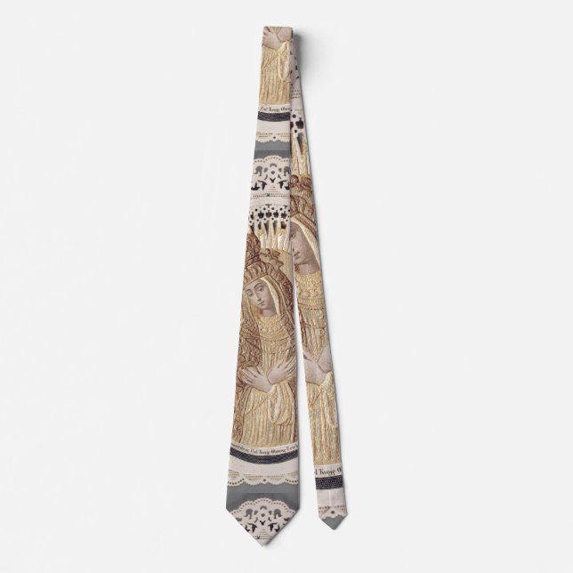 Vilnius Madonna in Prayer ...  fine art  Tie (Front)
