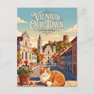 Vilnius Old Town Lithuania Postcard