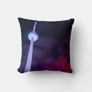Vilnius Tallest Structure - Lithuanian TV Tower Cushion