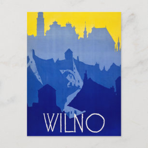 Vilnus, Lithuania, Postcard