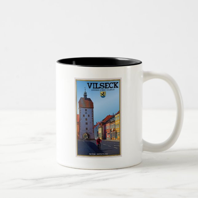 Vilseck - Tower Two-Tone Coffee Mug (Right)