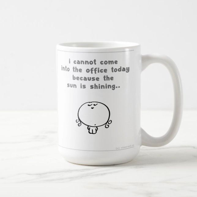 Vimrod sun shining coffee mug (Right)