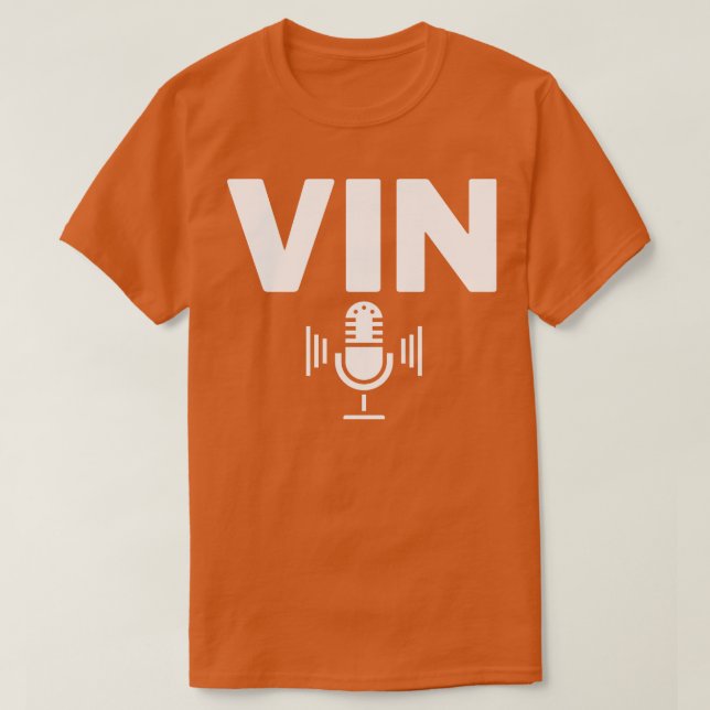 Vin Scully Microphone 13 T-Shirt (Design Front)