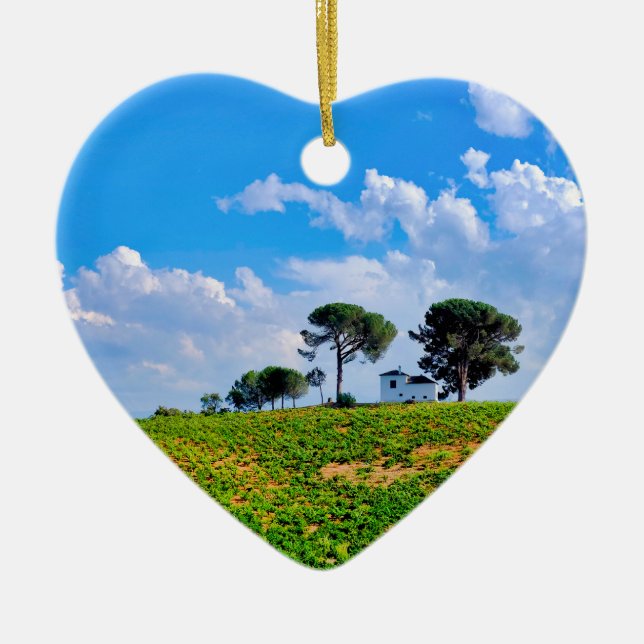 Viña de Los Pinos Ceramic Tree Decoration (Front)