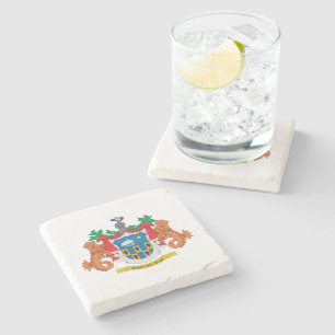 Viña del Mar coat of arms, Chile Stone Coaster