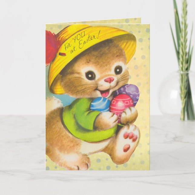 Vinage Easter cards for kids (Front)