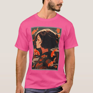 Vinatage japanese esthetic Otaku Anime Girl vintag T-Shirt
