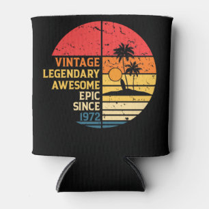 Vinatge Awesome Birthday 1972 Can Cooler