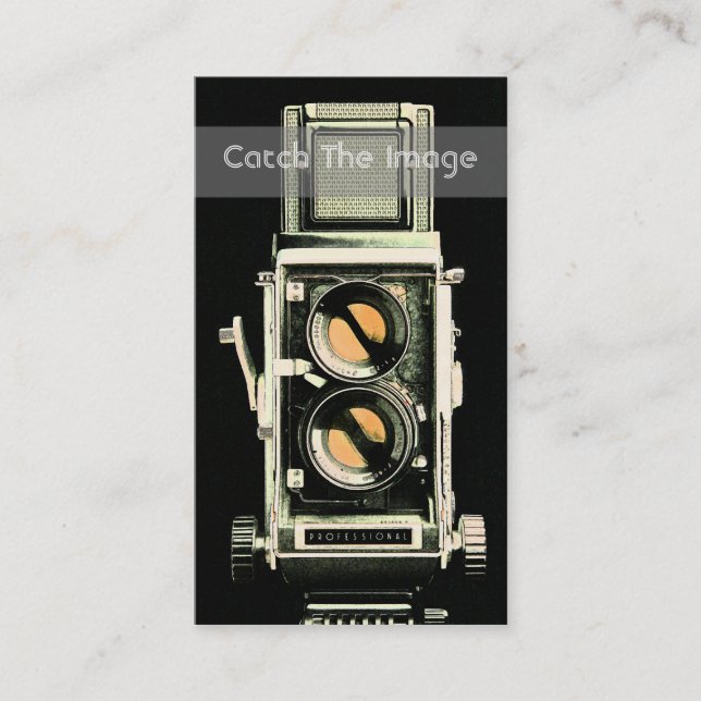 Vinatge Camera Business Card Photography (Front)