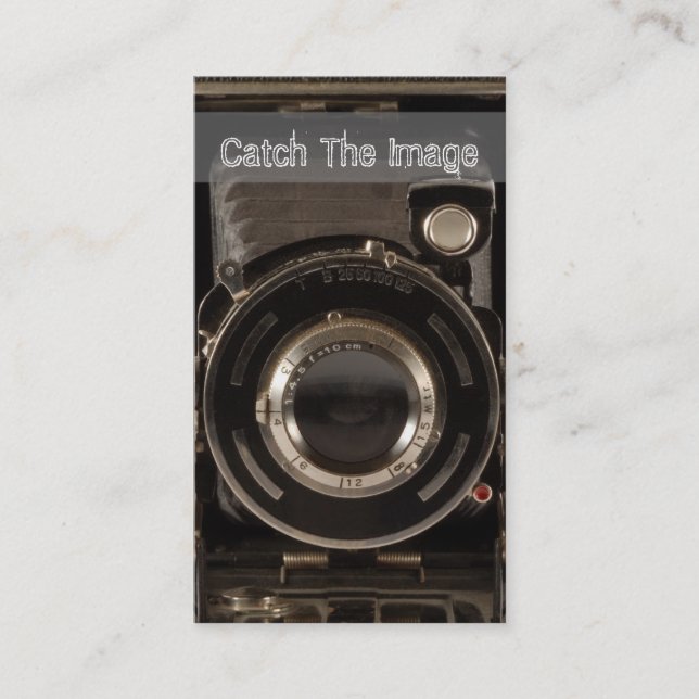 Vinatge Camera Business Card Photography (Front)