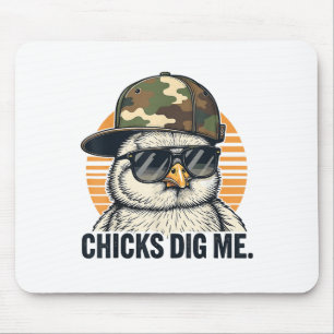 Vinatge Chicks Dig Me Easter Camo Toddler Boys Fun Mouse Mat