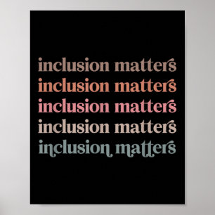 Vinatge Inclusion S Positive Diversity Kindness  Poster