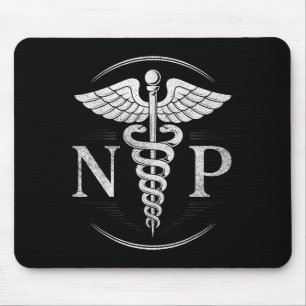 Vinatge Nurse Practitioner Nursing Np Hostal Medic Mouse Mat