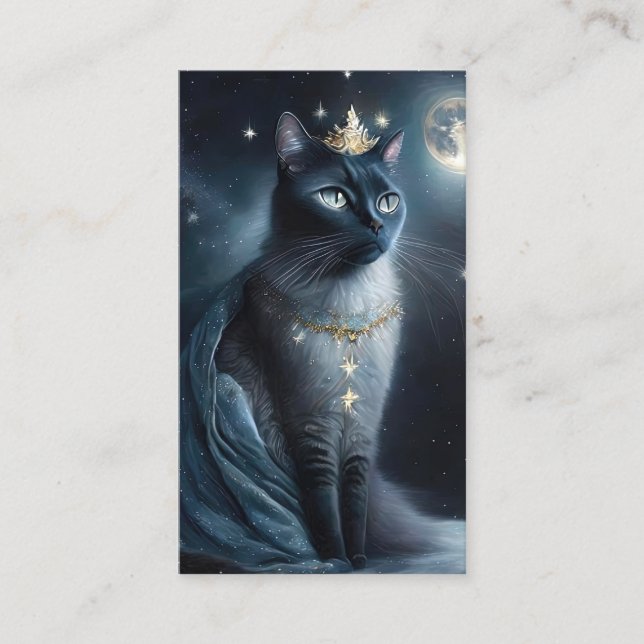 Vinatge Royal Cat Business Card (Front)
