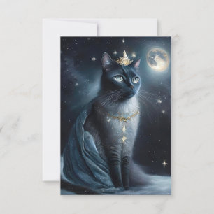 Vinatge Royal Cat Thank You Card