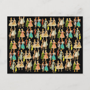 Vinatge Women's Fashion Postcard