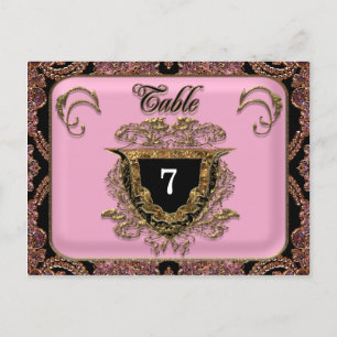 Vinault  Victorian Wedding table number card