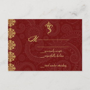 Vinayaka Wedding RSVP Cards