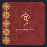 Vinayaka Wedding Stickers<br><div class="desc">Seal your wedding announcements and invitations with the matching envelope stickers.  Text is customisable.  Matches our other Vinayaka (Ganesha) designs.</div>