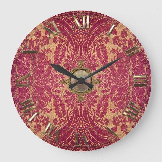 Vinayya  Damask Large Clock (Front)