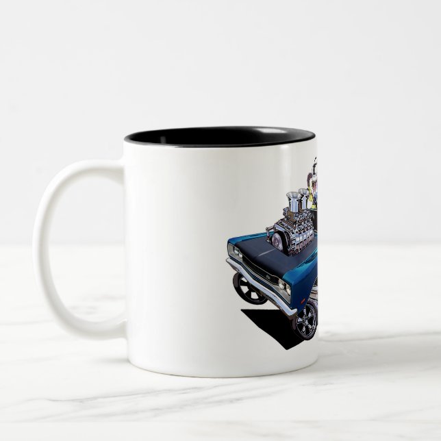 Vince Crain 1969 Born to Buzz Two-Tone Coffee Mug (Left)