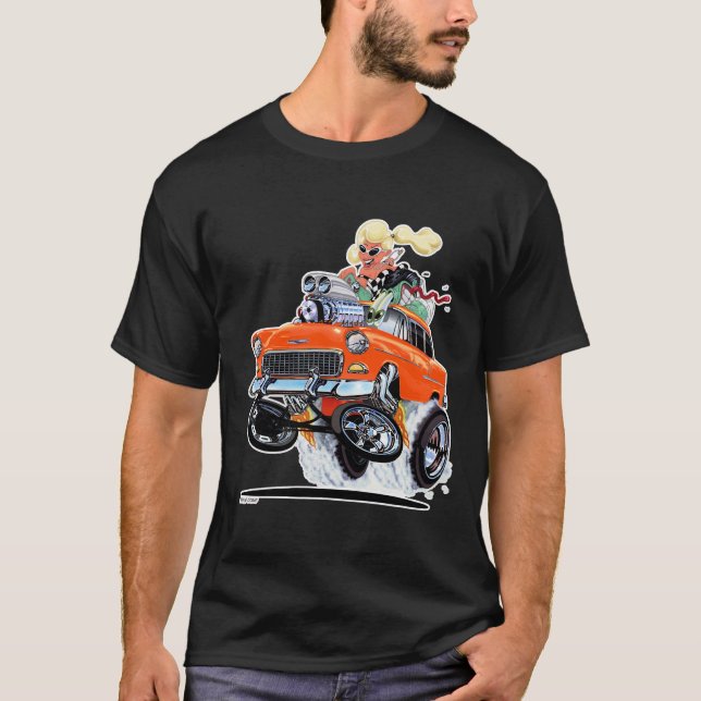 Vince Crains High Octane Art, 1955 Chevy gasser T-Shirt (Front)
