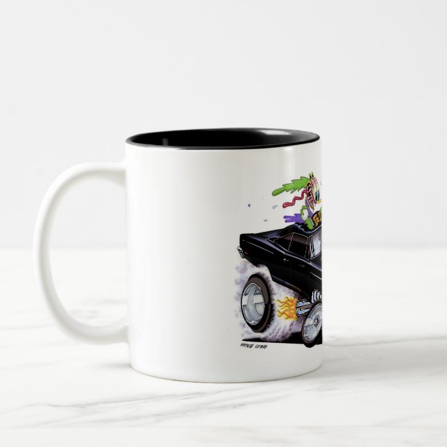 Vince Crains High Octane Art, 1969 Bird Fink Two-Tone Coffee Mug (Left)