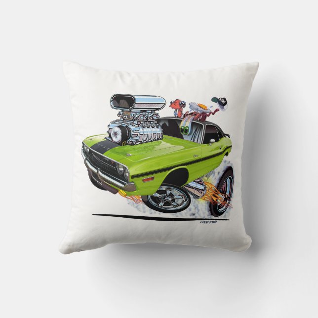 Vince Crains High Octane Art, 1970 Challenger R/T Cushion (Back)