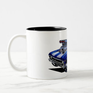 Vince Crains High Octane Art, 1970 Chevy Nova  Two-Tone Coffee Mug